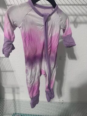 Little Sleepies Pink & Purple Ombre Footed One-Piece